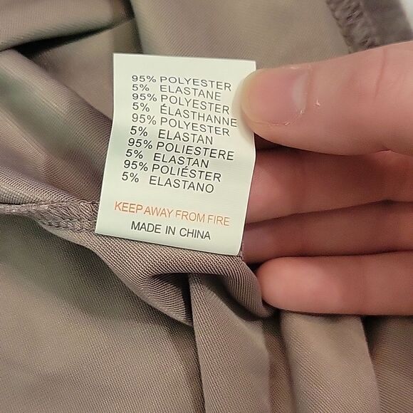 Glamorous Tan/Gray Velvet Swing Dress, Women's Medium, New With Tags! - Picture 9 of 10